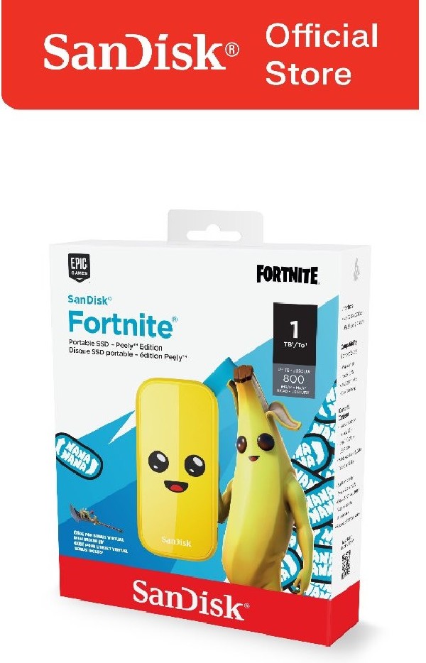 SANDISK FORTNITE PORTABLE SSD 1TB  PEELY EDITION (SDSSDE30-1T00-G25F) - Image 3