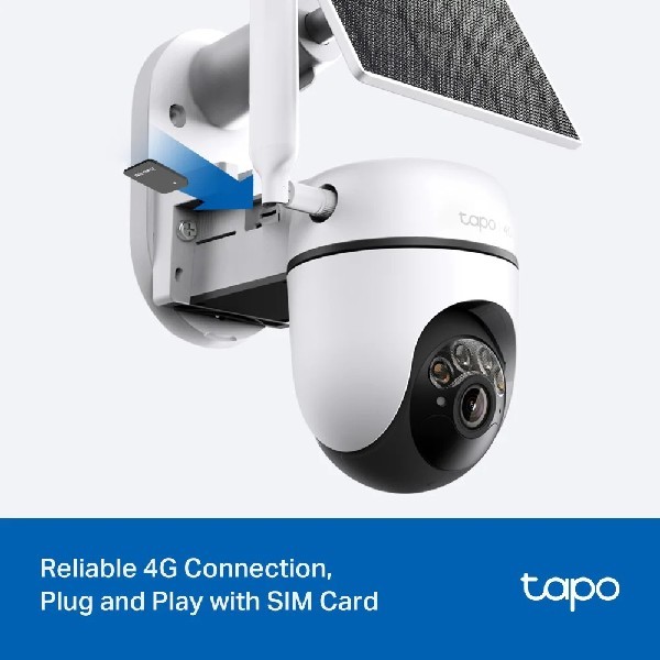 Tapo C615G KIT-4G Solar-Powered Pan/Tilt LTE Security Camera Kit - Image 3