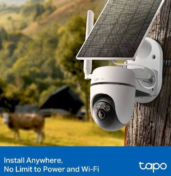 Tapo C615G KIT-4G Solar-Powered Pan/Tilt LTE Security Camera Kit - Image 4