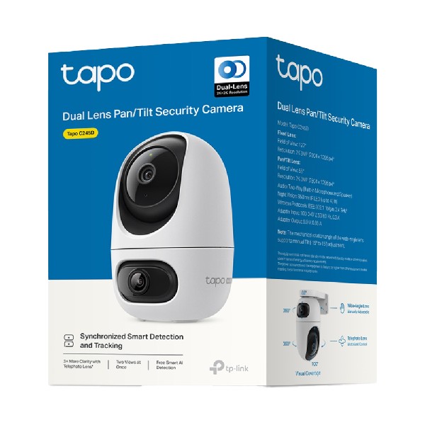 Tapo C245D 2K 3MP DUAL LENS INDOOR SMART CAMERA