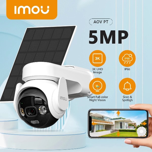IMOU AOV KIT B7ED-5M0TEA-EU+FSP14+Solar Panel Outdoor