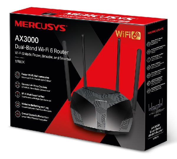 MERCUSYS MR80X AX3000 WIFI6 - Image 2