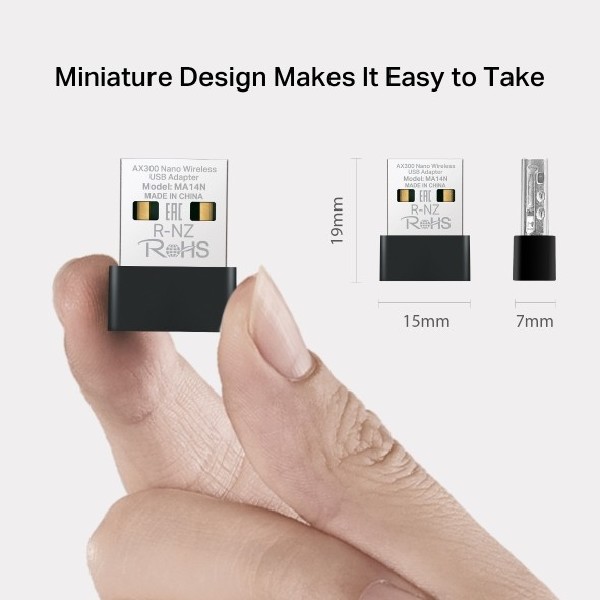 MERCUSYS MA14N NANO AX300 USB WIRELESS ADAPTER - Image 3