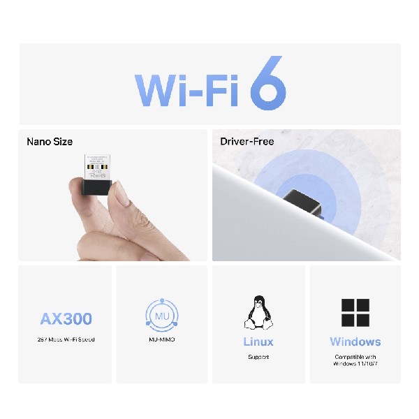 MERCUSYS MA14N NANO AX300 USB WIRELESS ADAPTER - Image 5