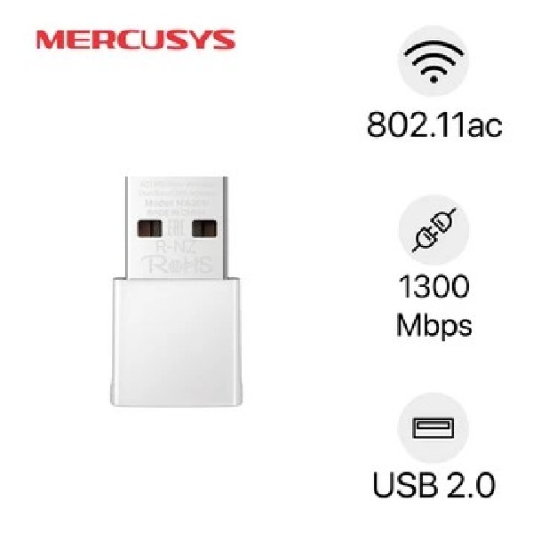 MERCUSYS MA30N AC1300 Dual Band usb wireless adapter - Image 4