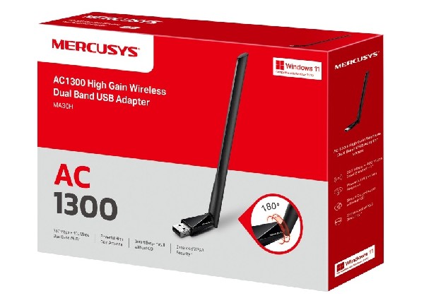 MERCUSYS MA30H AC1300 USB WIRELESS ADAPTER