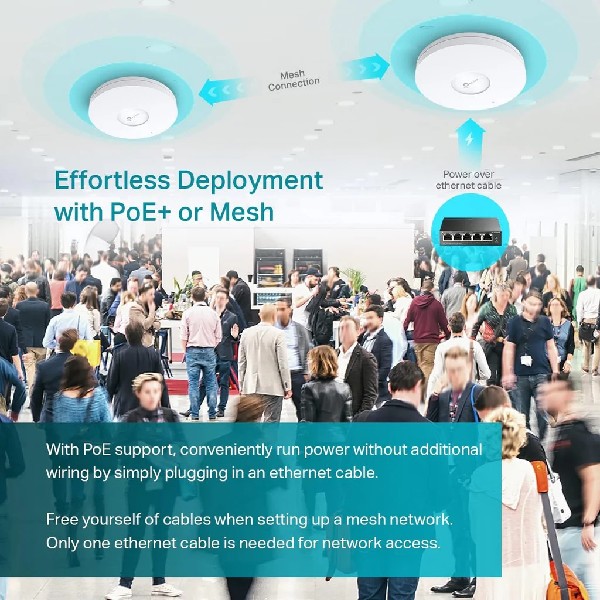 TP-LINK EAP670 AX5400 INDOOR Ceiling Mount WiFi 6 Access Point - Image 4