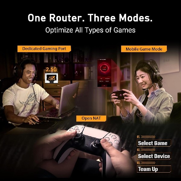ASUS TUF-BE6500 GAMING DUAL BAND WIFI 7 - Image 4