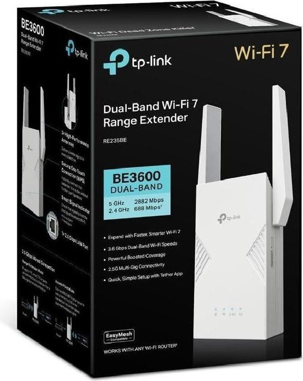 TP-LINK RE235BE BE3600 DUAL-BAND WI-FI 7