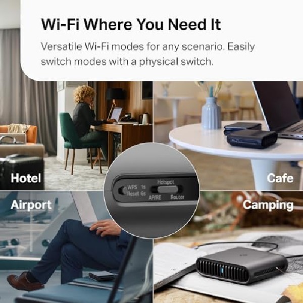 TP-LINK TL-WR1512X WIFI6 VPN TRAVEL ROUTER - Image 5