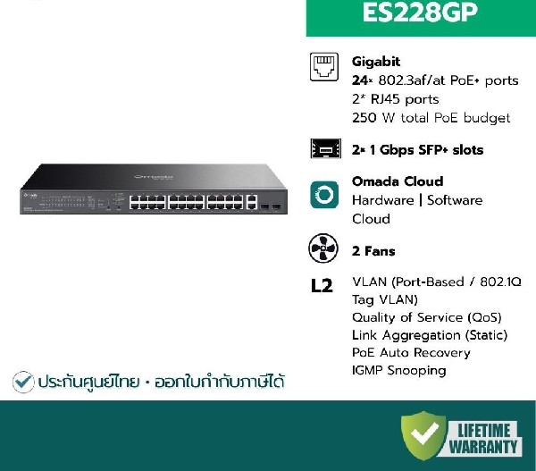 TP-LINK ES228GP Omada 28-Port Gigabit - Image 5