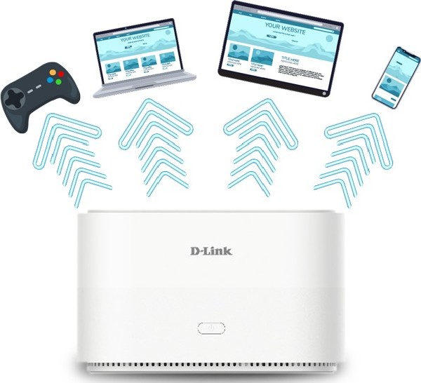 D-LINK DWR-X2000 Wireless AX1800 Dual Band WiFi 6 - 5G Router(SYNNEX) - Image 2