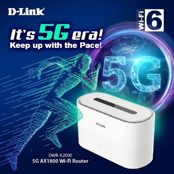 D-LINK DWR-X2000 Wireless AX1800 Dual Band WiFi 6 - 5G Router(SYNNEX) - Image 5