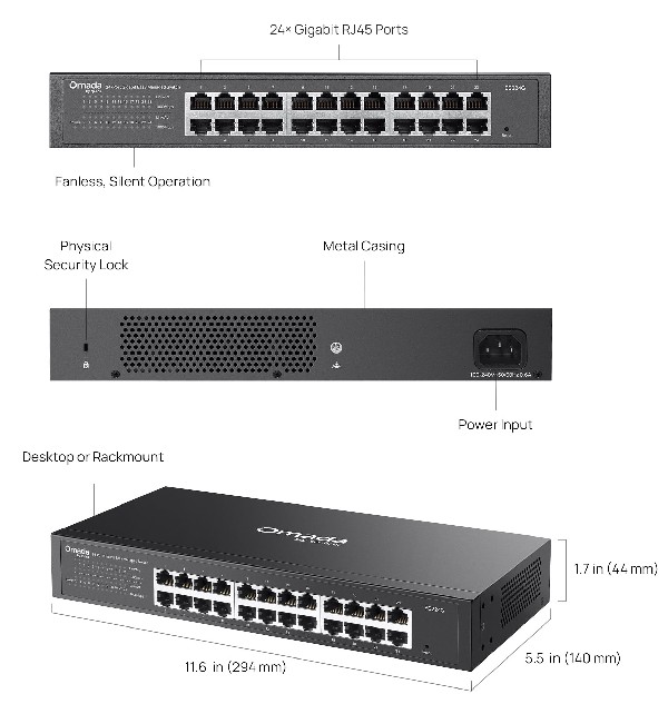 TP-LINK ES224G Omada 24-Port Gigabit Easy Managed Switch - Image 3