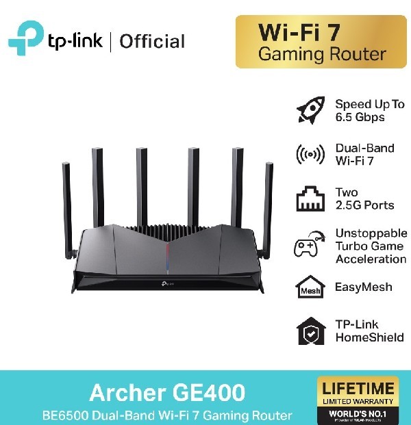 TP-LINK ARCHER GE400 BE6500 WIFI 7 - Image 5
