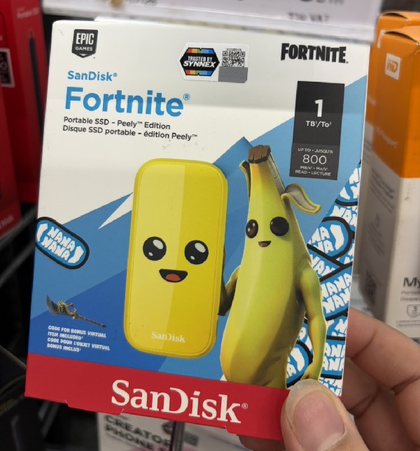 SANDISK FORTNITE PORTABLE SSD 1TB PEELY EDITION (SDSSDE30-1T00-G25F) - Image 4